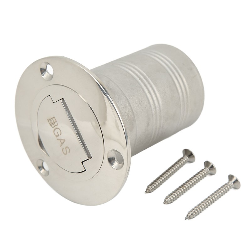 Boat Filler Right Angle Clamshell 316 Stainless Steel Hardware for