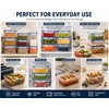 Pack-8 BPA-Free Airtight Food Containers with Locking Lids - Clear