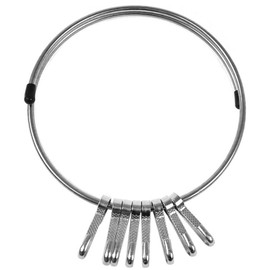 Nissa Chain Ring Keychain, 8 Rows No. 19