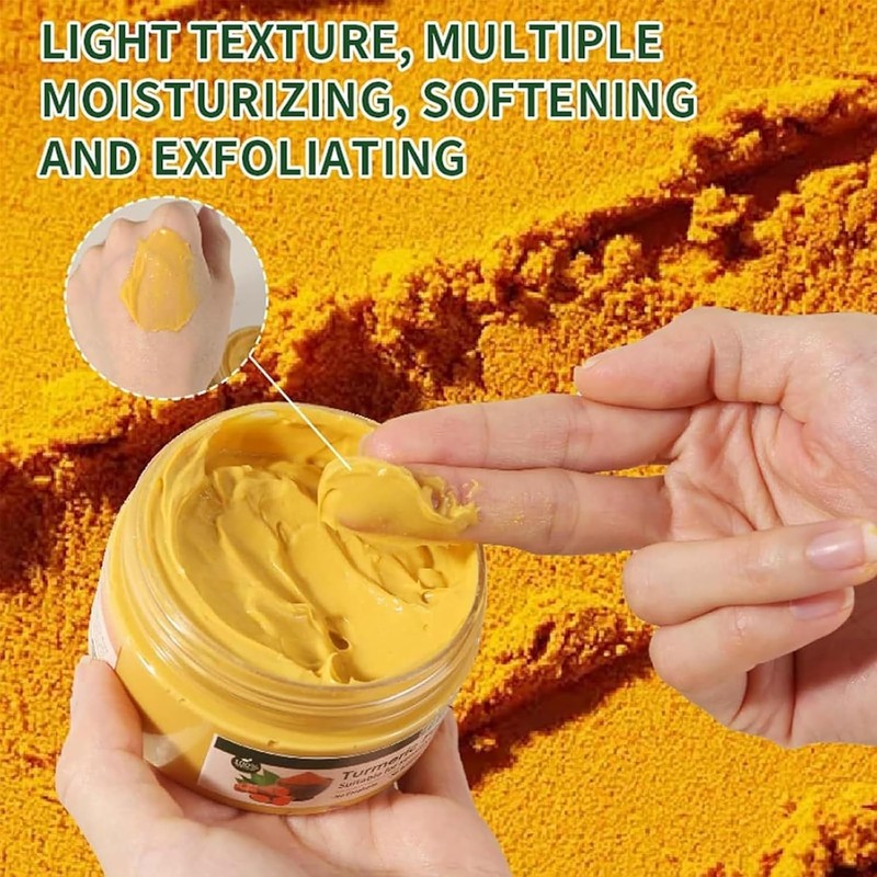 Exfoliante Facial de Cúrcuma YAWKONT para Limpieza Profunda y Piel