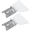 Bench Grinder Eyeshield, 2Pcs 304 Small Stainless Steel Shield Angle