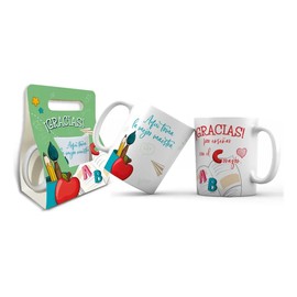 Taza Aquí Toma La Mejor Maestra Maestro Con Blister Regalo