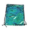 BB Klostermann pailetten- Backpack/Gymnastics Bag in Double-Sided, Blue Green 34x44cm