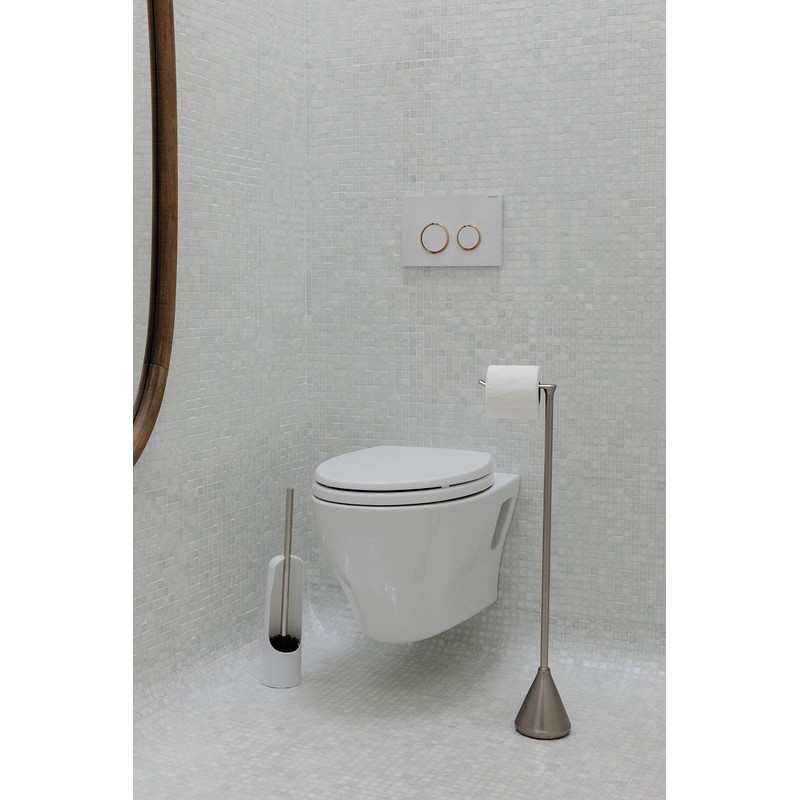 Umbra Stream Toilet Paper Stand, Brushed Nickel