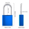 Diyife Padlock, [True Anti-Rust] [Solid Aluminium] 44 mm Long Shackle