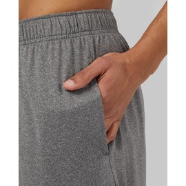 32 Degrees Cool Mens Knit Wicking Lounge Sleep Short, Heather Grey, Medium