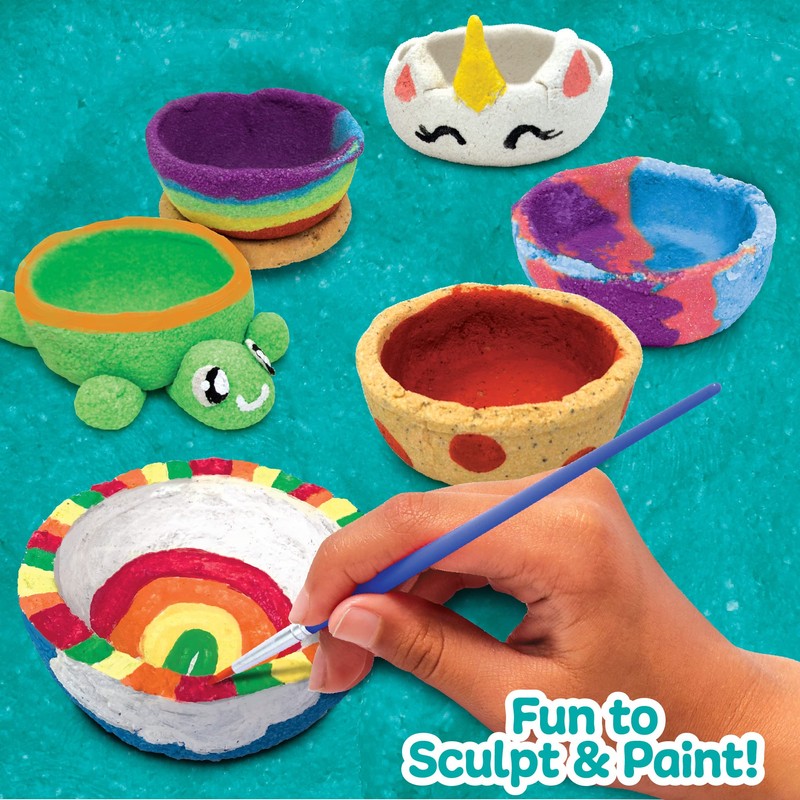 Made By Me! Sand Dough Sculpt & Paint Creations! Pottery
