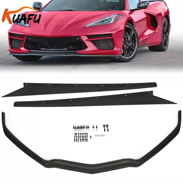 KUAFU Front Bumper Lip & Side Skirt Rocker Panel For