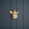 Infinity Decor Door Knocker Bumble Bee Made of Polished Brass
