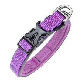 EXCELLENT ELITE SPANKER Classic Nylon Dog Collar, Breathable Pet Collar with Quick Release for Small Dogs and Cats, Walks and Training (PUL)