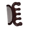 OHPHCALL Natural Sandalwood Scalp Massager Comb Hair Tool for Dandruff