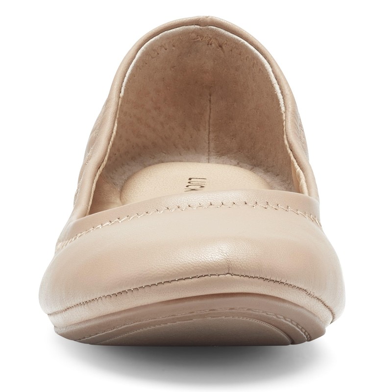 Lucky Brand Women's LK-Emmie Ballet Flat, Pale Beige ,8