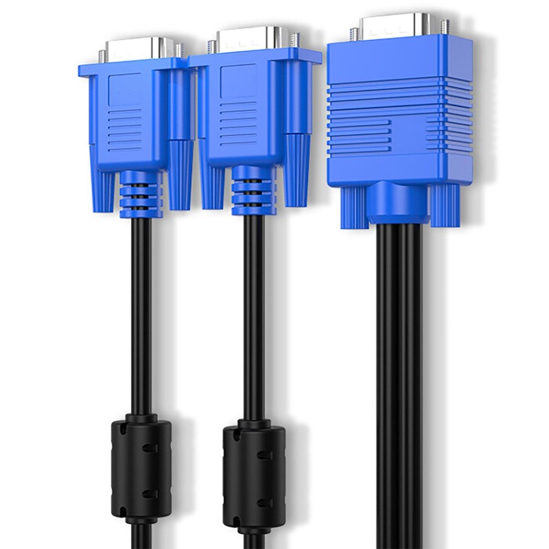tunghey VGA Splitter Cable Dual Monitor Y Adapter Video Cord