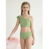 Naiyafly Girls 3 Piece Swimsuits Ruffle Sleeve Bikini Set with