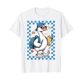 Back To School Boy School Funny School Goose T-Shirt