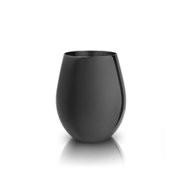 Viski Warren: Gunmetal Stemless Wine Glasses, One Size, Matte Black