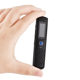 Swokely Digital Voice Recorder 8G Small Pocket-Size Recording Device with Built-In Speaker Portable Voice Recorder for Lecture Meeting Interview