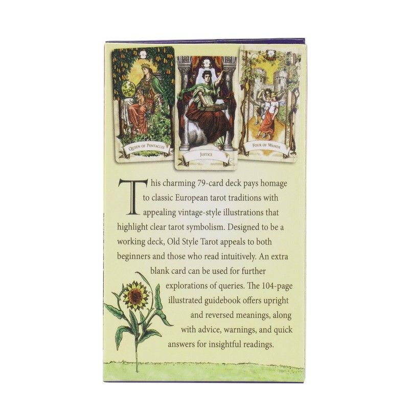 Zqkimzi Tarot Deck, 78 Old Style Tarot Deck, Tarot Book