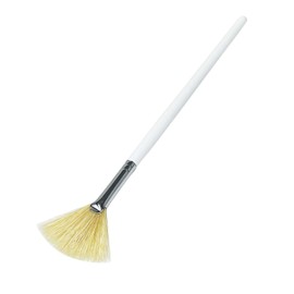 Facial Mask Fan Brush Long Handle - APPEARUS Natural Boar Bristle Face Mask Applicator for Acid Peel Treatments, Masques (1 Pc)