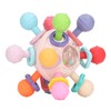 Baby Sensory Teething Toy Grasping Activities Bright Colors Silicone Soothes