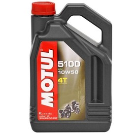 Motul 104074 5100 4T Synthetic Ester Blend Motor Oil - 10W50-1L.
