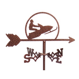 SWEN Products Snowmobile Mini Flower Pot Weathervane