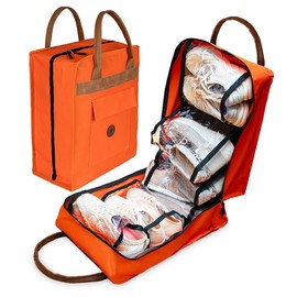 Shoe Bag for Travel, Portable Shoe Organizer, Storage Bag, Shoe Tote Bag for Women and Men (Sunset)