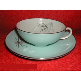 Franciscan Silver Pine Cups & Saucers