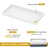 Bathroom Counter Tray,EG-SIPRO High-Grade Thickened Silicone Bathroom Vanity Tray,Shatterproof Rectangle