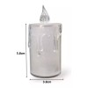 VELA PARPADEANTE 48 Velas Led Decorativas Lagrimas Transparentes Fiesta