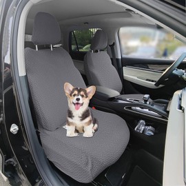 LiveGo 2Pack Car Seat Cover Car Seat Protector, Breathable, Universal Fit Seat Protectors for Cars & SUVs, All-Season Comfort with Headrest Covers