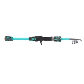 Short Fishing Rod Glass Steel Ceramic Ring EVA Handle Fishing Accessories Fit for Seawater Freshwater 1.5m/1.64yd 6 Sections