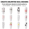 BOXOB 5-in-1 Nail Dotting Pen, Ballpoint Design Professional Manicure Tools