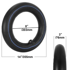 3.25/3.00-8 Inner Tube For Scooters,garden cart,wagons,Mini Chopper Tire,Go Kart,ATV,Heavy Duty Butyl rubber 3.50-8 tire tube With TR-87 Angled Stem 2 Pack