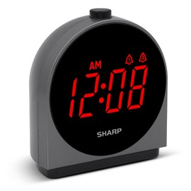 Sharp Alarm Clock for Bedroom, 2 Alarms, Easy to Read Display, Simple Basic Digital Clock with Dual USB and USB-C Charging Ports, Dimmable, Snooze, Perfect for Kids, Teens, Senior, Home Office