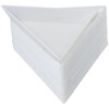 Uniquer 40Pcs White Bead Sorting Trays Triangle Shape Jewelry Storage
