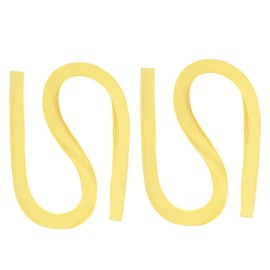 PATIKIL 240pcs Quilling Strips Paper 3/16"(5mm) 21"(54cm) Origami Paper Quilling Strip for Art DIY Hand Craft Christmas, Light Yellow