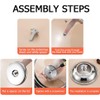 ILOVYO Dutch Oven Knob Stainless Steel Replacement Handle for Le