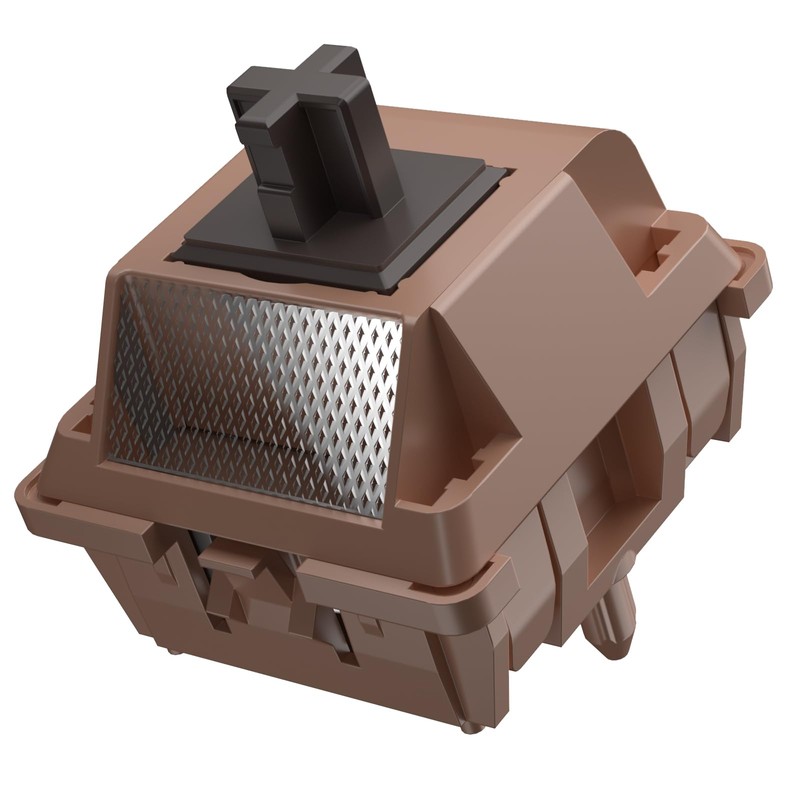 DUROCK Mocha Chocolate T1 Switches, Full POK T1 Tactile Switch