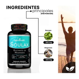 Natural Health Soulax Glicinato De Magnesio 120 Caps Sfn