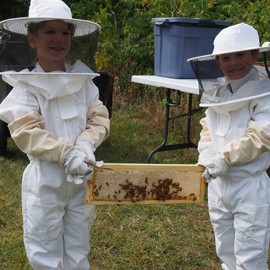 RXYNLL Beekeeping Gloves, Beekeeping Gloves for Children - Durable Beekeeping Gloves for Visiting and Experiencing Beekeeping Protection Tools Goat Leather