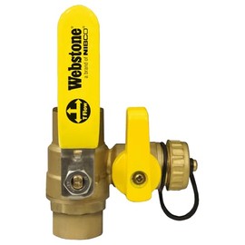 Webstone 50613 3/4-Inch SWT Pro-Pal Ball Valve with Hi-Flow Hose Drain