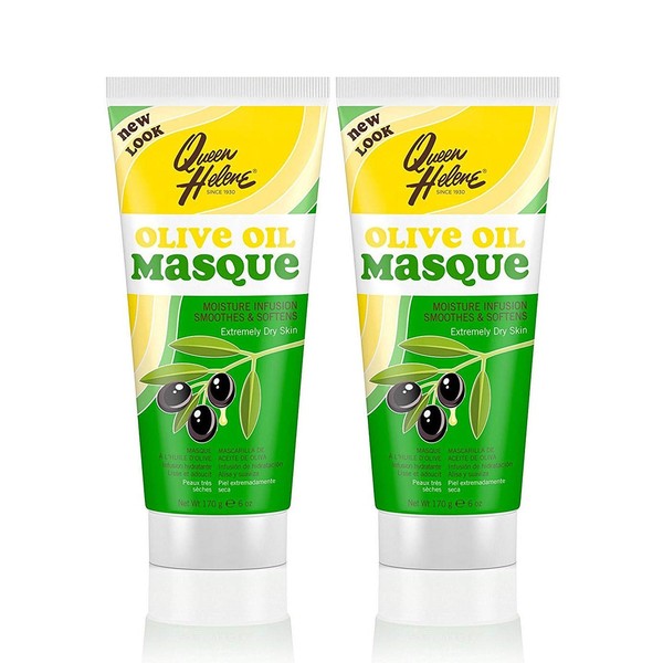 QUEEN HELENE Masque, Refreshing Olive Oil 6 oz (Pack of 2)