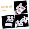 WOONEKY Elegant Nail Cup with Lid 2 Hole Soaking Dish