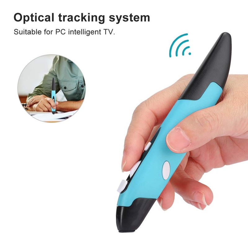 fasient Wireless Pen Mouse,2.4GHZ USB Wireless Optical Pen Mouse 800/1200/1600