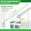 12 Inch Wire Shelving Support Bracket, 6 Pack Metal Closet