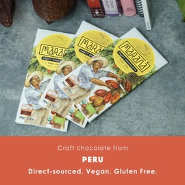 Maraná Chocolate Piura 80% Dark Chocolate 3 Pack - Peruvian Chocolate - Premium, Bean-to-Bar, Direct Sourced, Made at Origin, Single Origin, Woman Owned, BIPOC Owned, Organic, Award Winning - Vegan, Soy-Free, Gluten-Free - Bundle