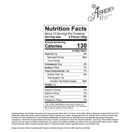 Asher's Chocolates, Milk and Dark Chocolate Assortment, Small Batches of Kosher Chocolate, Family Owned Since 1892, Assorted Chocolate Gift Set, 32 Pieces (16oz, Gold Set)