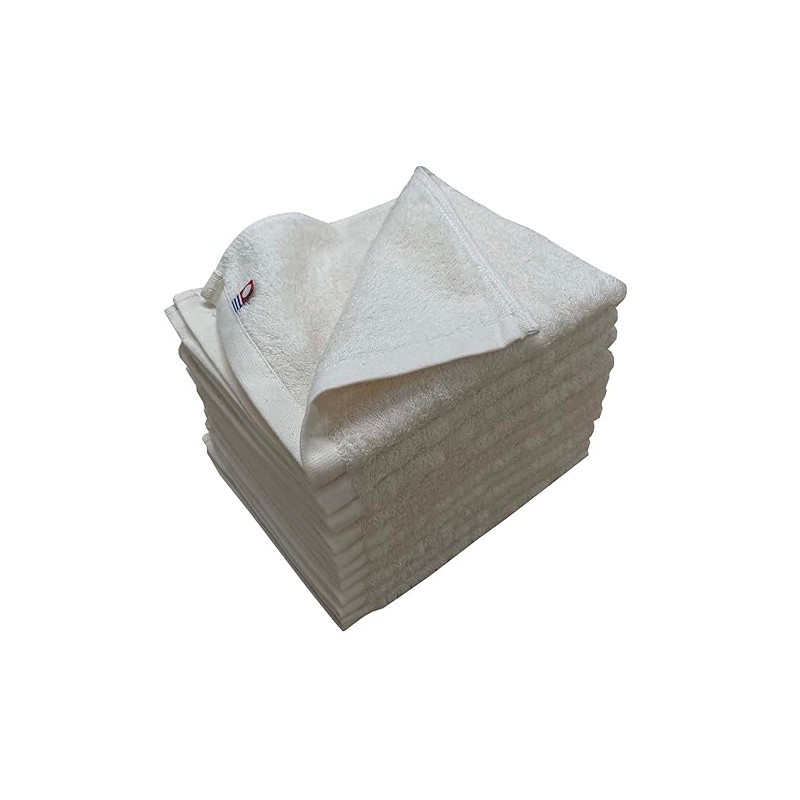 Imabari Towels, Hand Towels, 10 Pieces, Organic Cotton, 12.2 x