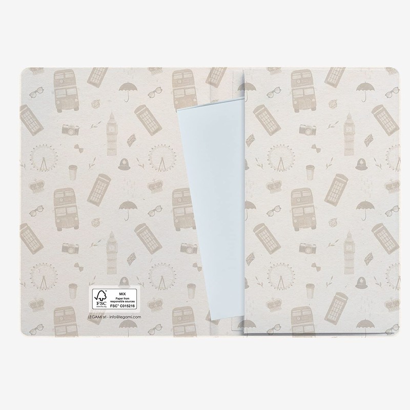 3 x Legami London Themed A6 Paper Notebook w Back